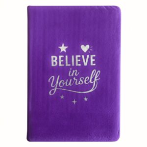 Cuaderno de Terciopelo Lavanda - 80 páginas - Cree en ti mismo